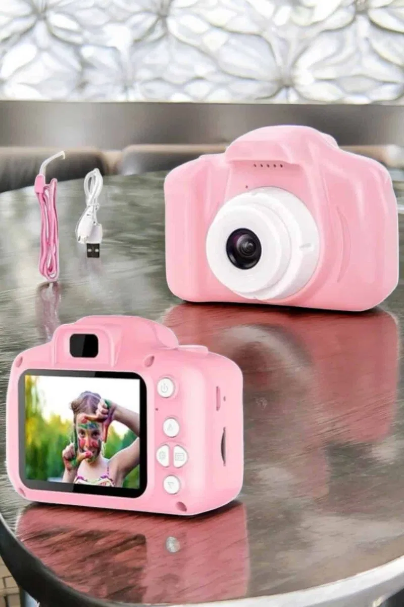 Çocuk Kamerası Dijital 1080P HD Kaliteli Mini Fotoğraf Makinesi Profesyonel görsel 5