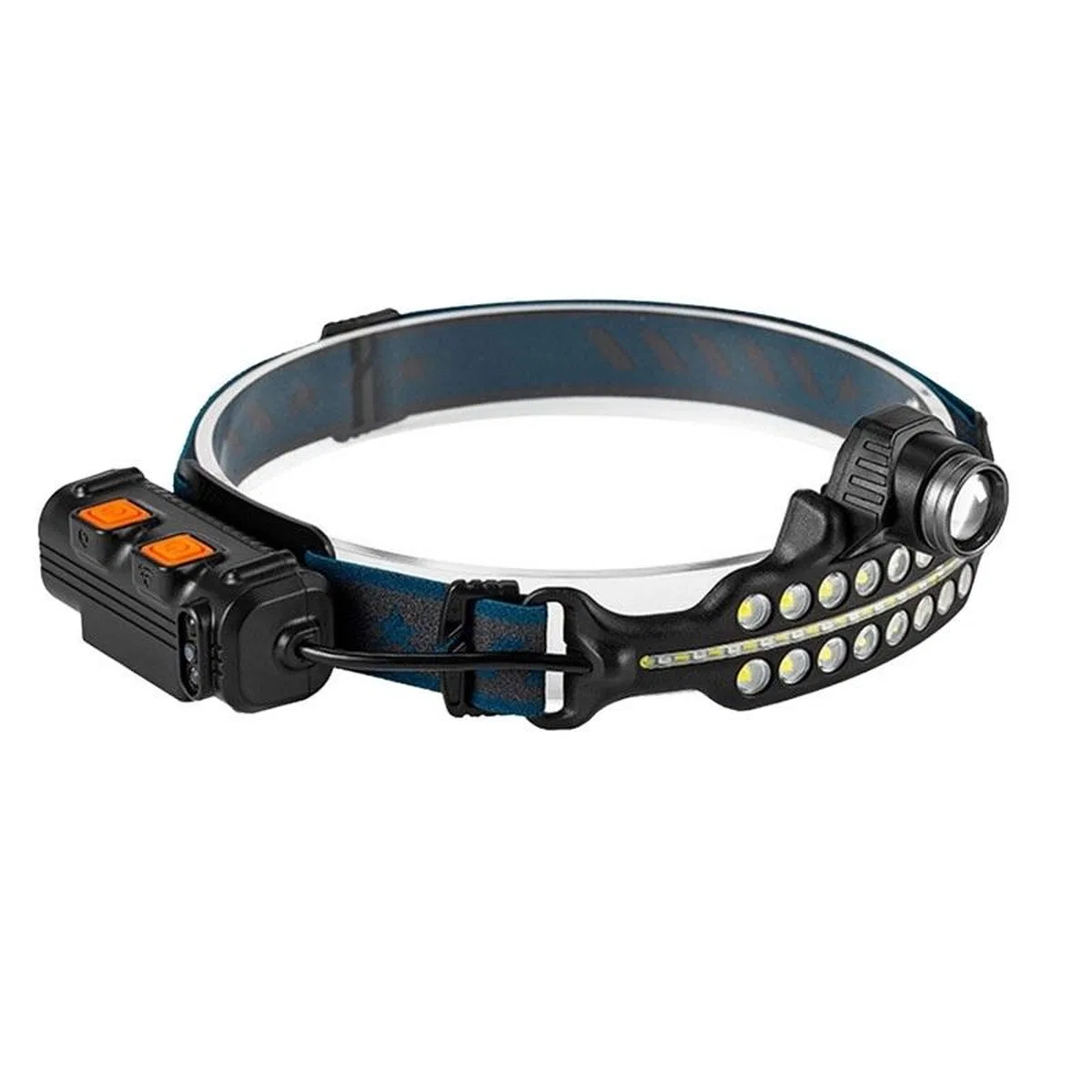 Fithome W690 7 Aydınlatma Modlu Xpe Cob Led Sensörlü Dahili Pilli Usb Şarj Edilebilir Kafa Feneri görsel 3