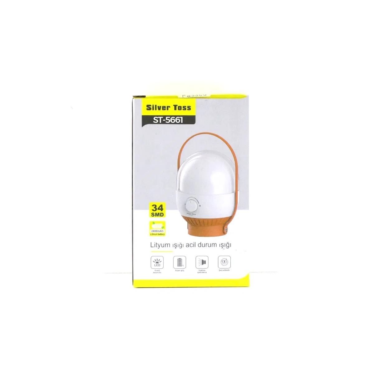 34 LED USB Şarjlı Kamp Lambası - Ayarlanabilir Işık, 2400mAh görsel 4