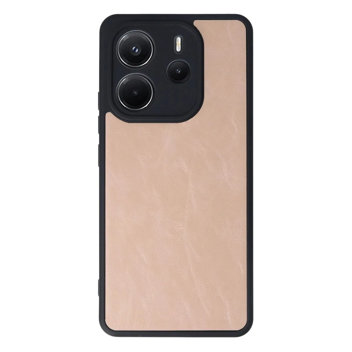 Xiaomi Redmi Note 14 4g Kılıf Aras Deri Kapak - Pudra görsel 2