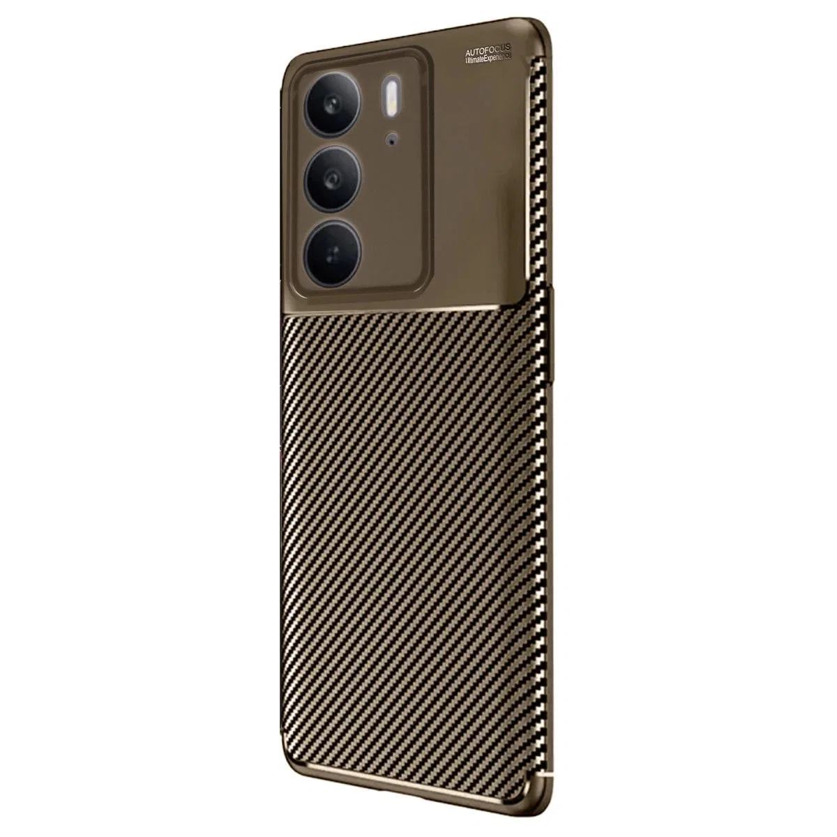 Realme C75 4g Auto Focus Karbon Kapak - Kahverengi görsel 2