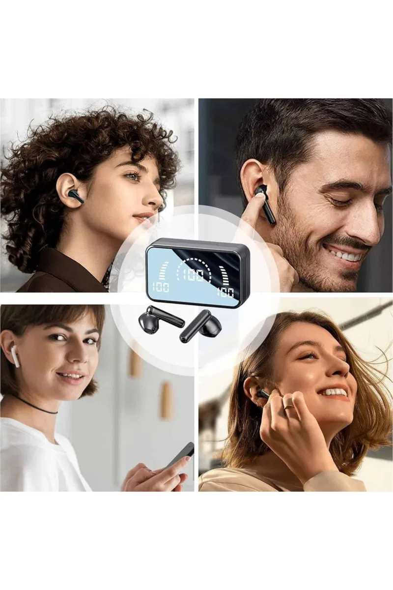 İos Android Uyumlu Bluetooth Kulaklık Kablosuz Kulaklık Yüksek Basslı görsel 4