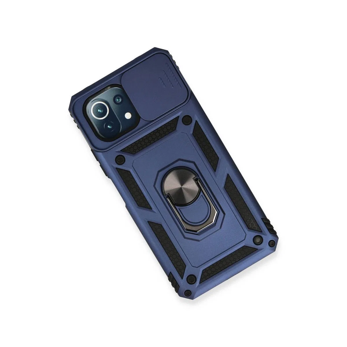 Xiaomi Mi 11 Lite Kılıf Pars Lens Yüzüklü Silikon - Lacivert görsel 3