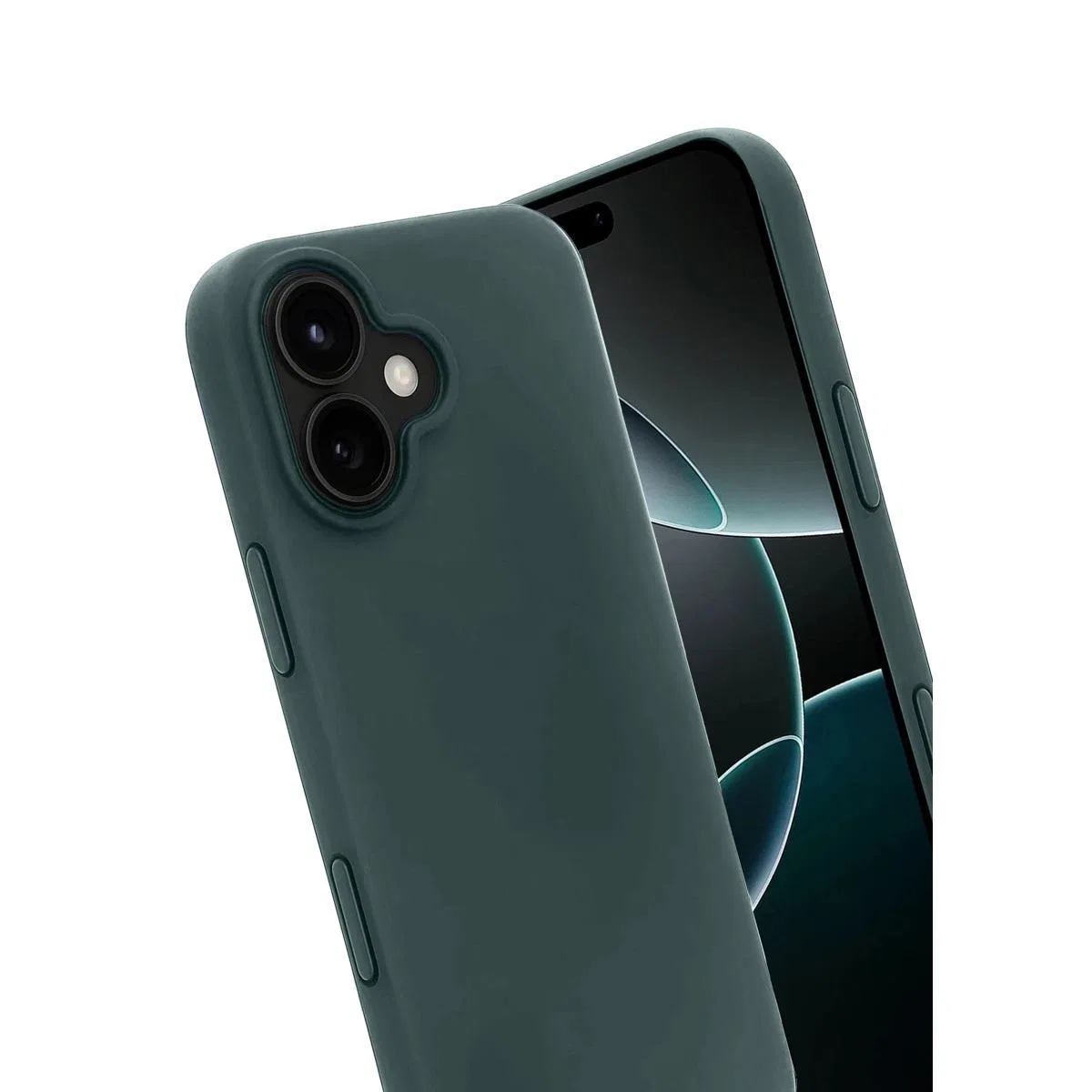 Apple İphone 17 First Silikon - Koyu Yeşil görsel 3
