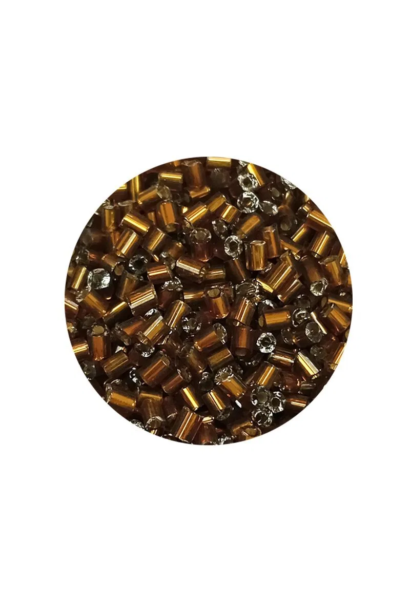 Kesme Cam Boncuk 2mm - 20 Gram - Koyu Kahverengi -BNC324 görsel 2