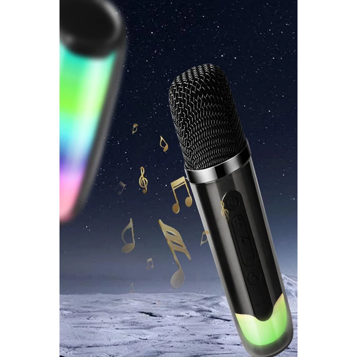 Pluse 7 Mikrofonlu Rgb Kablosuz Hoparlör - Beyaz görsel 2
