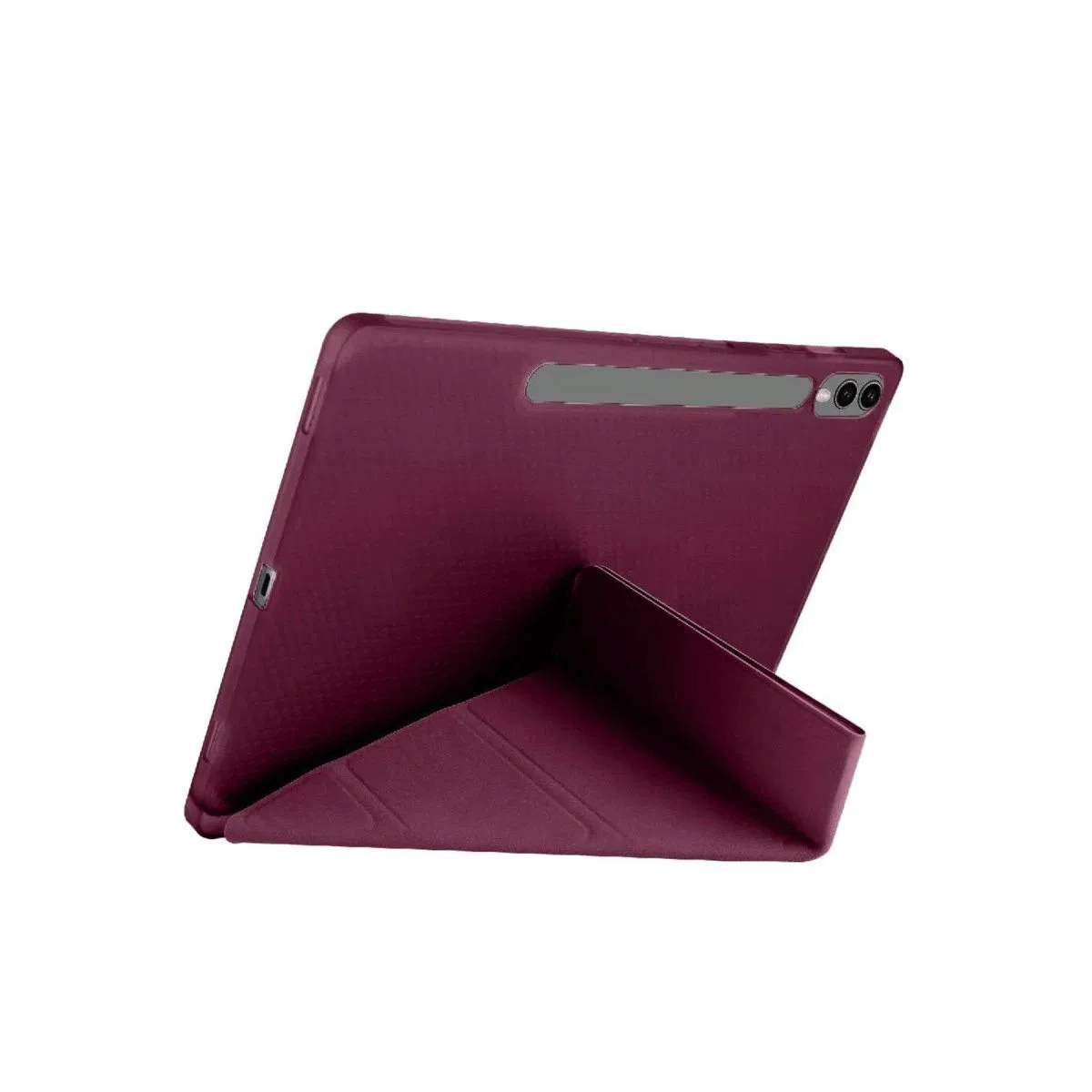 Samsung Galaxy X610 Tab S9 Fe Plus 12. 4 Kılıf Kalemlikli Mars Tablet Kılıfı - Mürdüm görsel 2