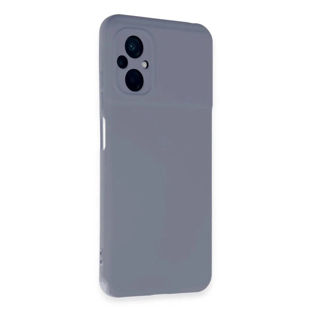 Xiaomi Poco M5 Kılıf Nano İçi Kadife Silikon - Gri görsel 2