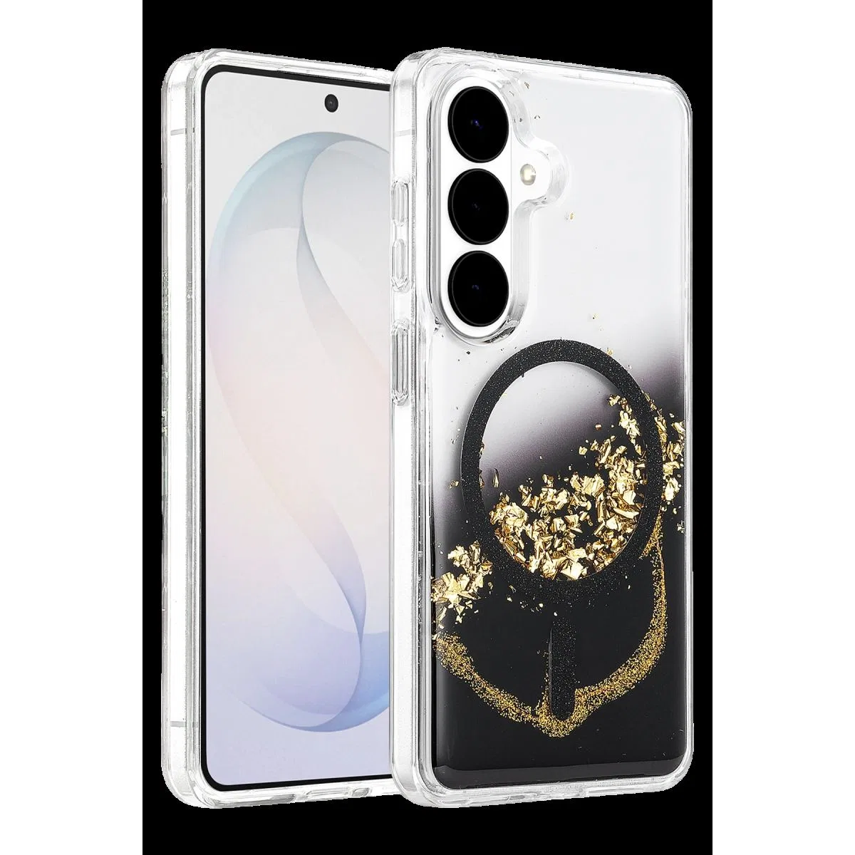 Onegif Samsung Galaxy S26 Lotus Simli Magsafe Kapak - Siyah