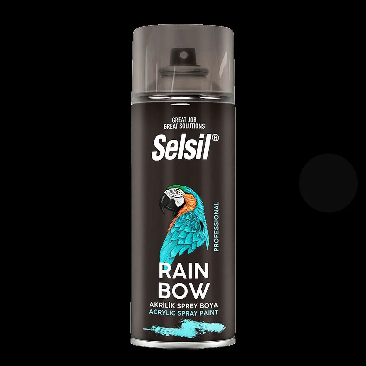 Siyah Mat Sprey Boya 400ML görsel 2