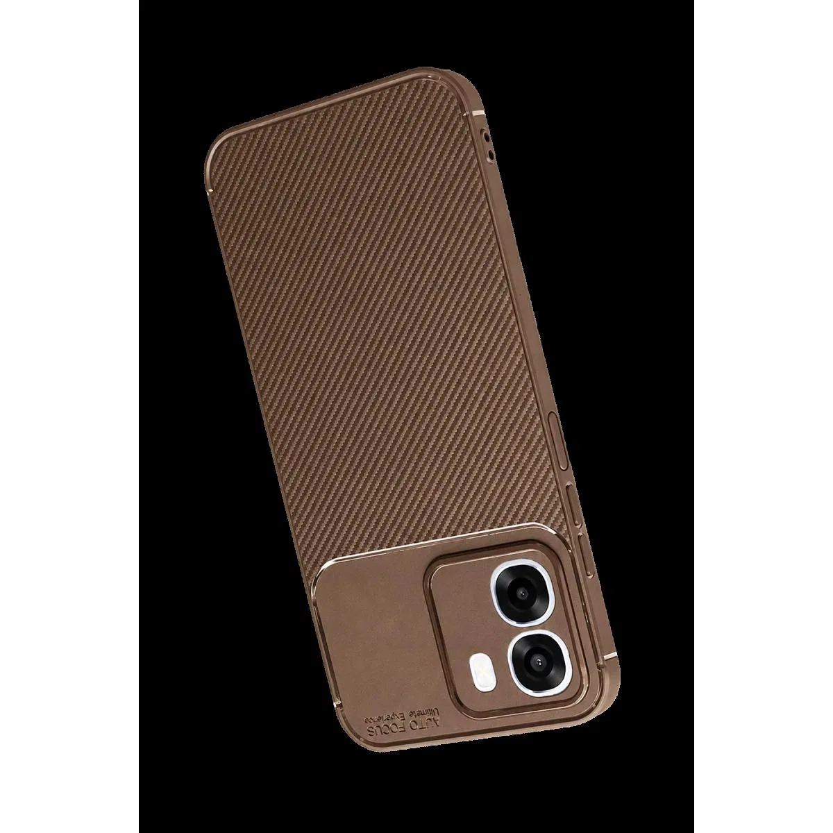 Oppo Oppo A6t 5g Auto Focus Karbon Kapak - Kahverengi görsel 3