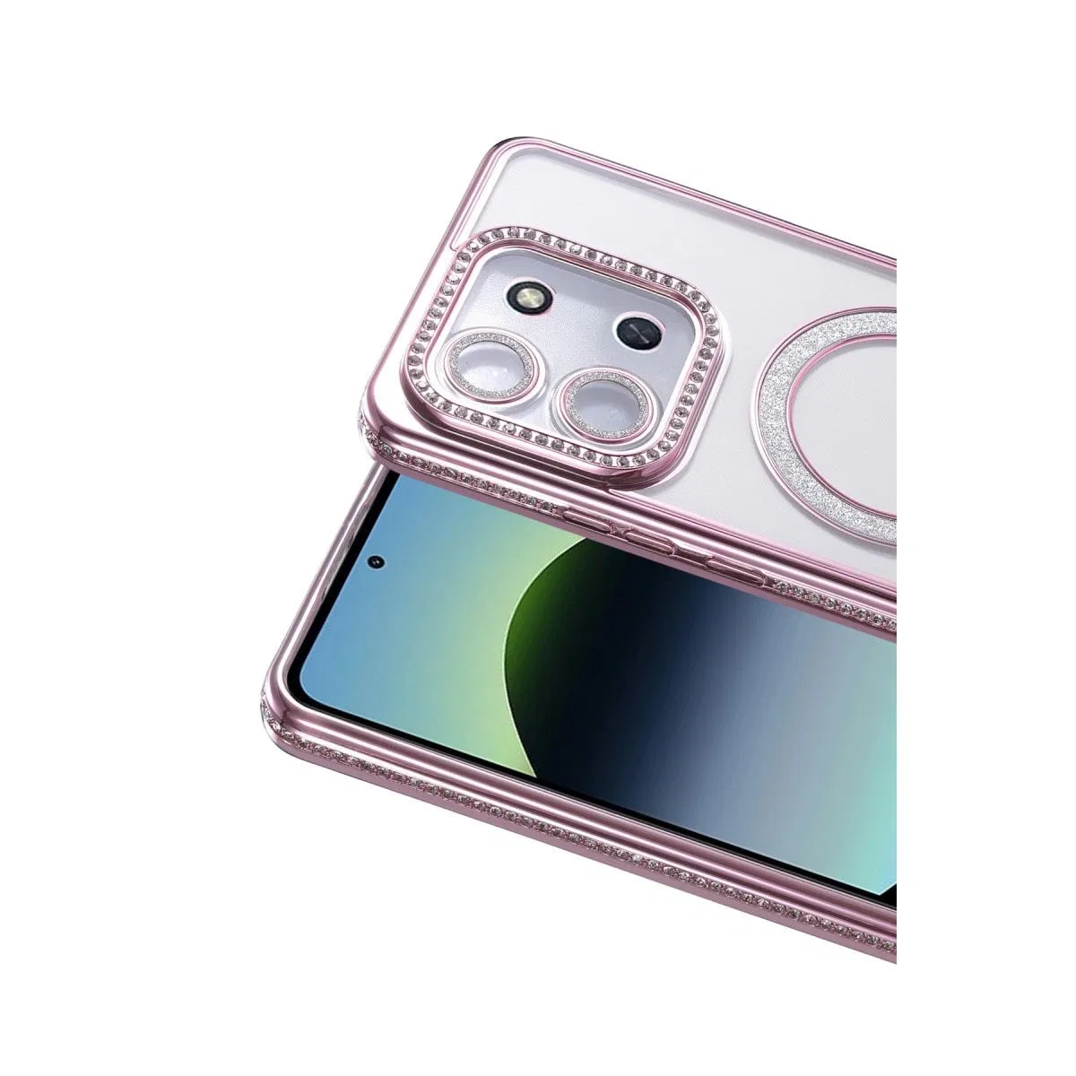 Xiaomi Redmi 15c 4g Joke Simli Magneticsafe Kılıf - Pembe görsel 2