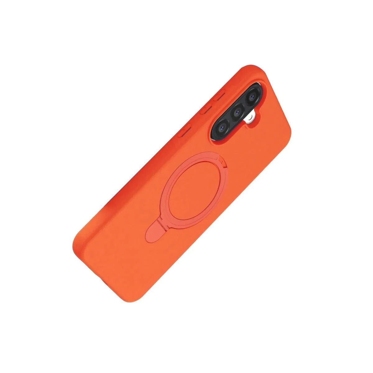 Samsung Galaxy A17 5g Regal Magsafe Standlı Kapak - Turuncu görsel 4