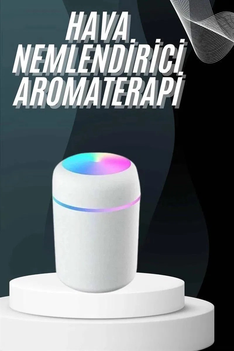 Hava Nemlendirici Buhar Makinesi Led Işıklı Usb Dekoratif Nemlendirici görsel 2