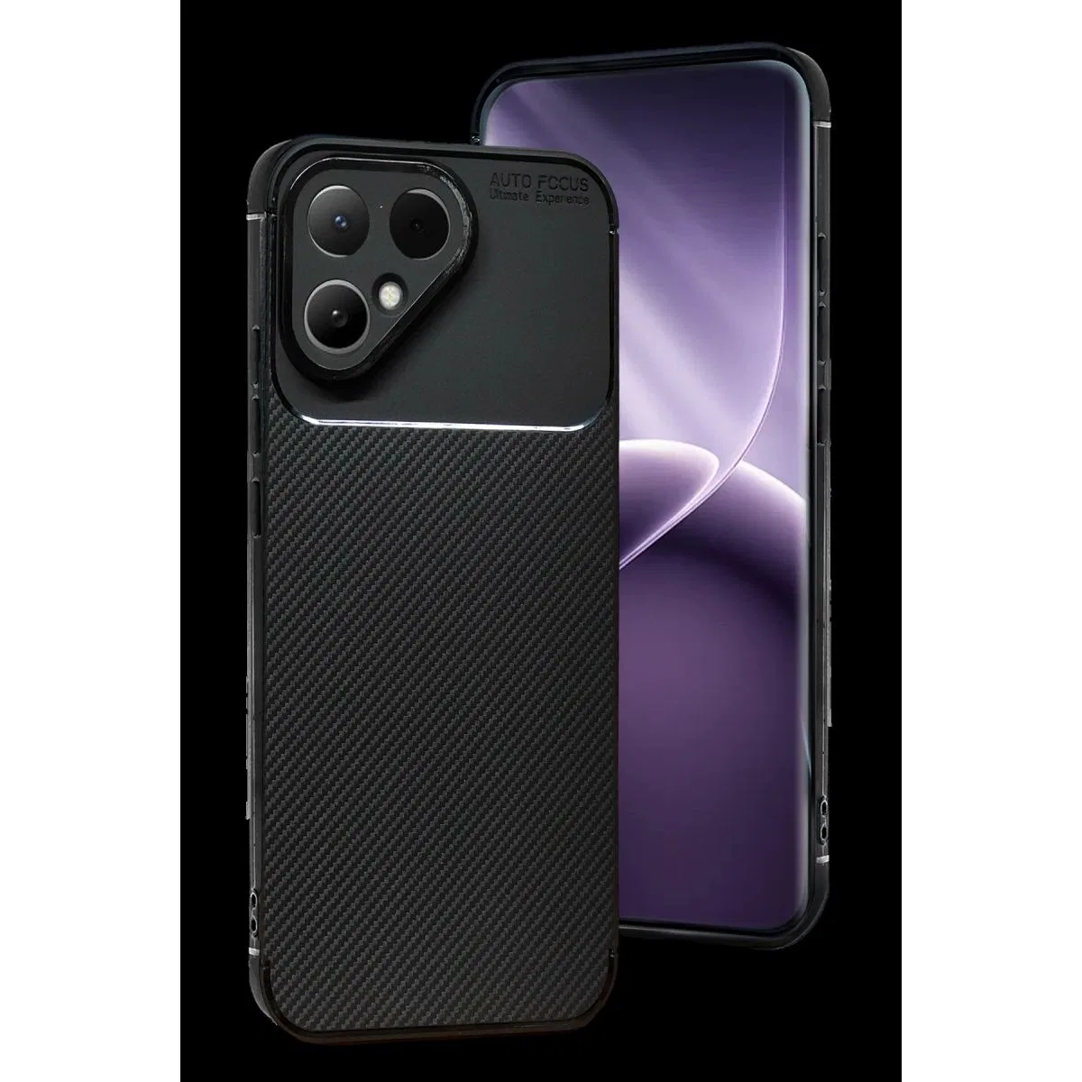 Tecno Pova Curve 2 5g Auto Focus Karbon Kapak - Siyah