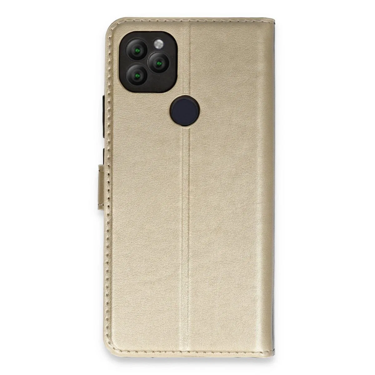 General Mobile Gm 22 Kılıf Trend S Plus Kapaklı Kılıf - Gold