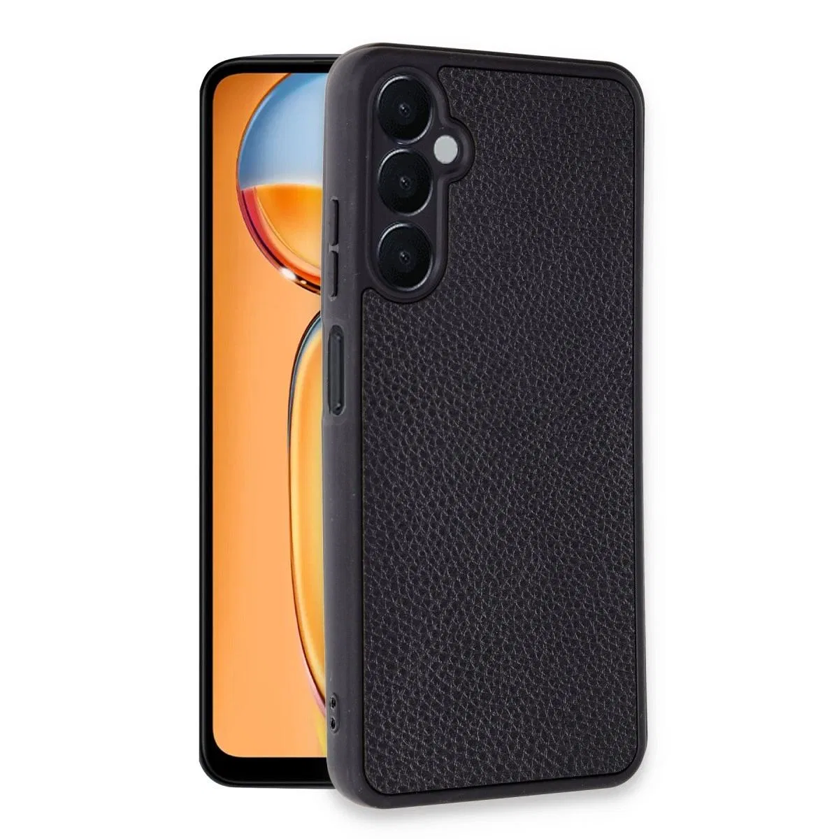 Samsung Galaxy A05s Kılıf Aras Deri Kapak - Siyah görsel 2