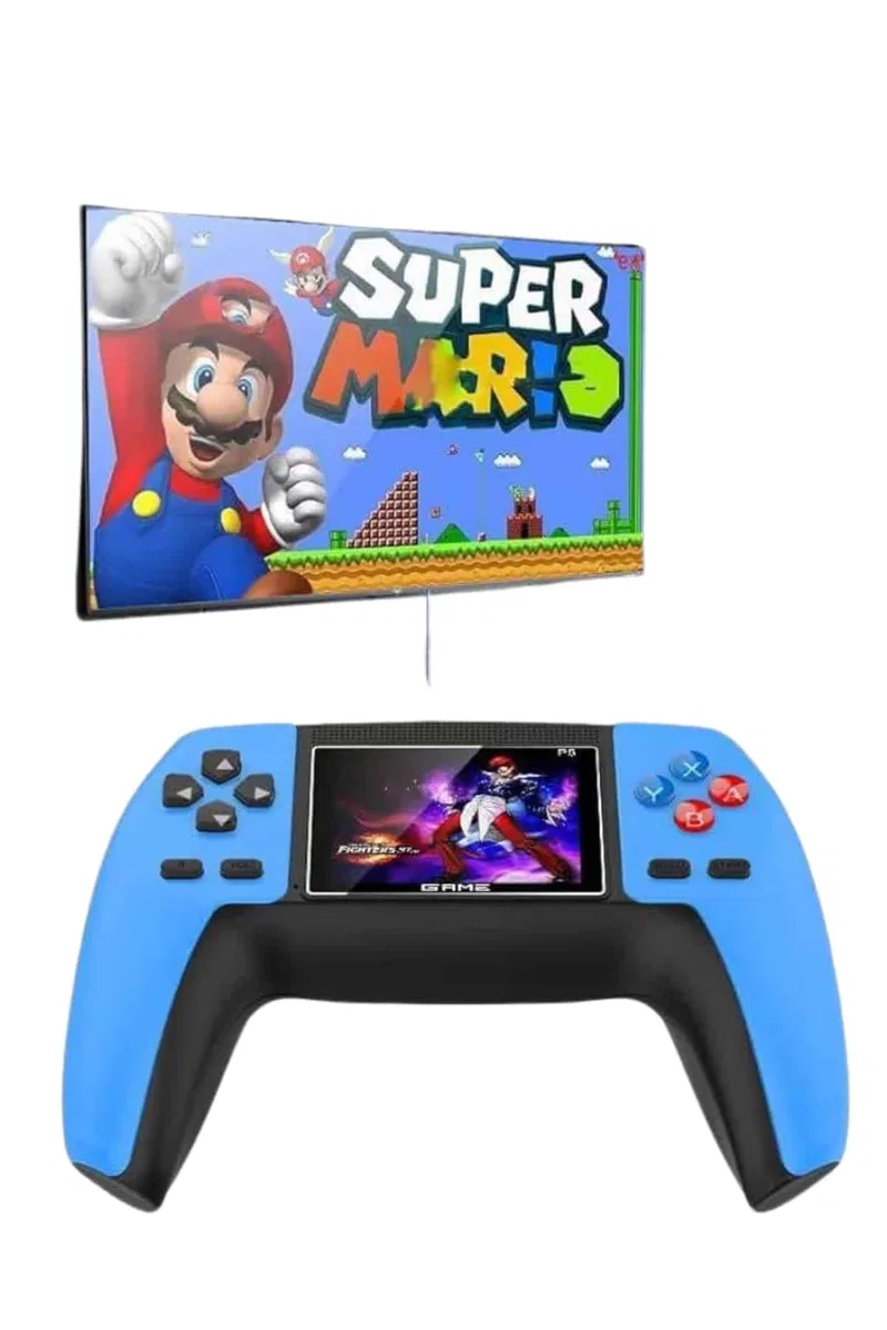 Retro Konsol P5 Uyumlu Taşınabilir 520 Oyunlu Kablosuz Game Stick görsel 2