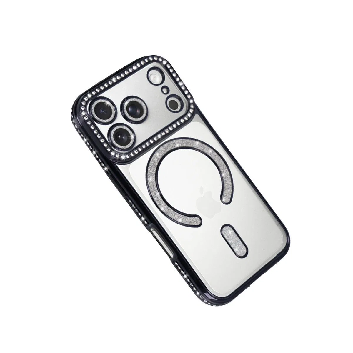 Apple İphone 17 Pro Max Joke Simli Magneticsafe Kılıf - Siyah görsel 3