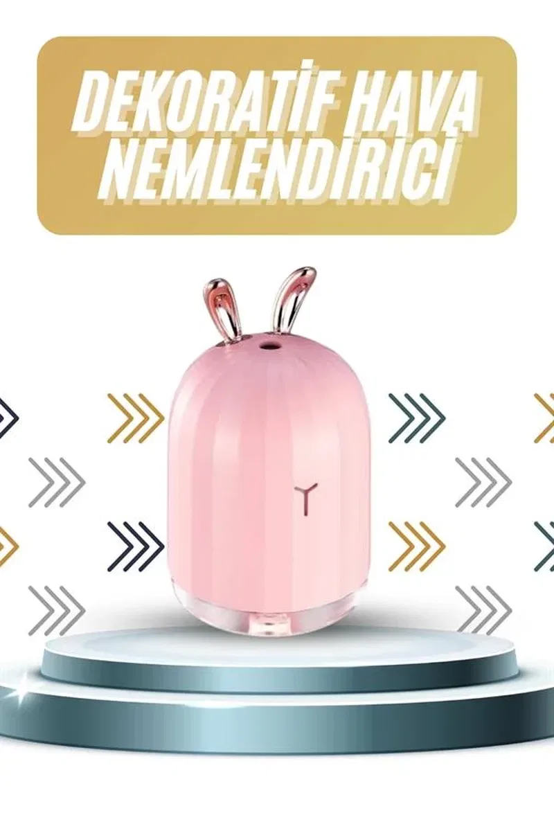 Led Işıklı Hava Nemlendirici Buhar Makinesi Dekoratif Aromaterapi görsel 2