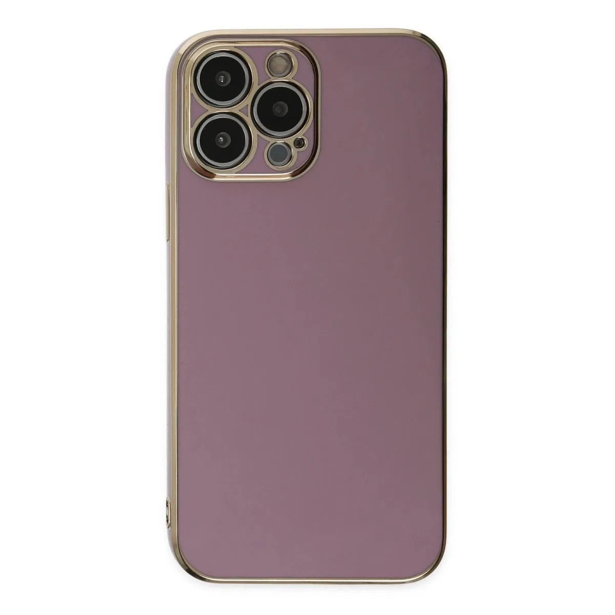 Apple İphone 14 Pro Max Kılıf Volet Silikon - Mor görsel 2