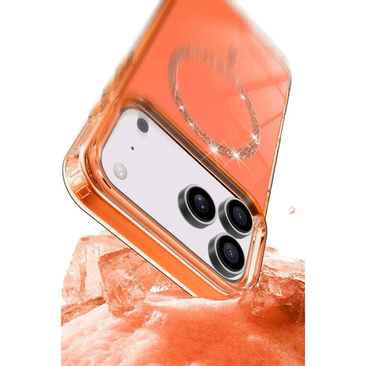 Apple İphone 17 Pro Live Diamond Magsafe Kapak - Siyah görsel 4