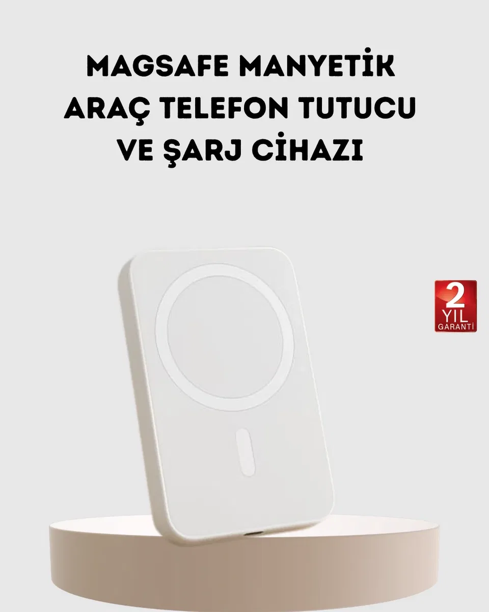5000mAh Manyetik Powerbank – iPhone Serisi İçin Taşınabilir Kablosuz Şarj Cihazı