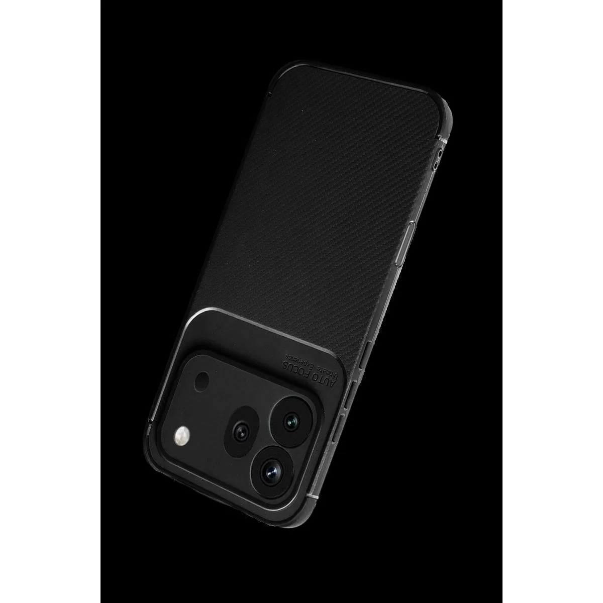 Huawei Honor 600 Pro Auto Focus Karbon Kapak - Siyah görsel 3