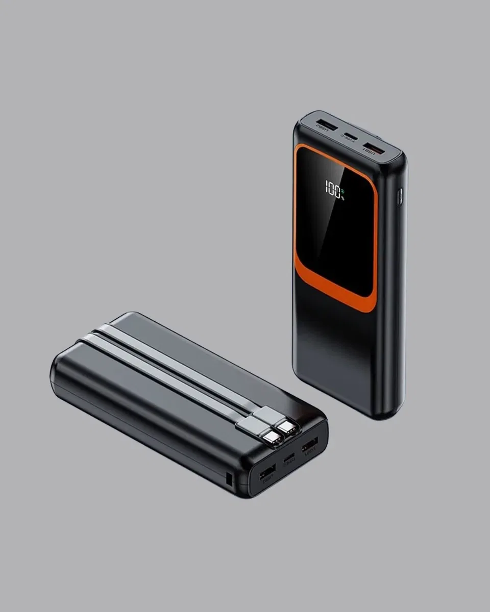 Powerbank 20000 mAh 22. 5W Hızlı Şarjlı ve Kompakt Çoklu Kablo Çıkışlı görsel 3