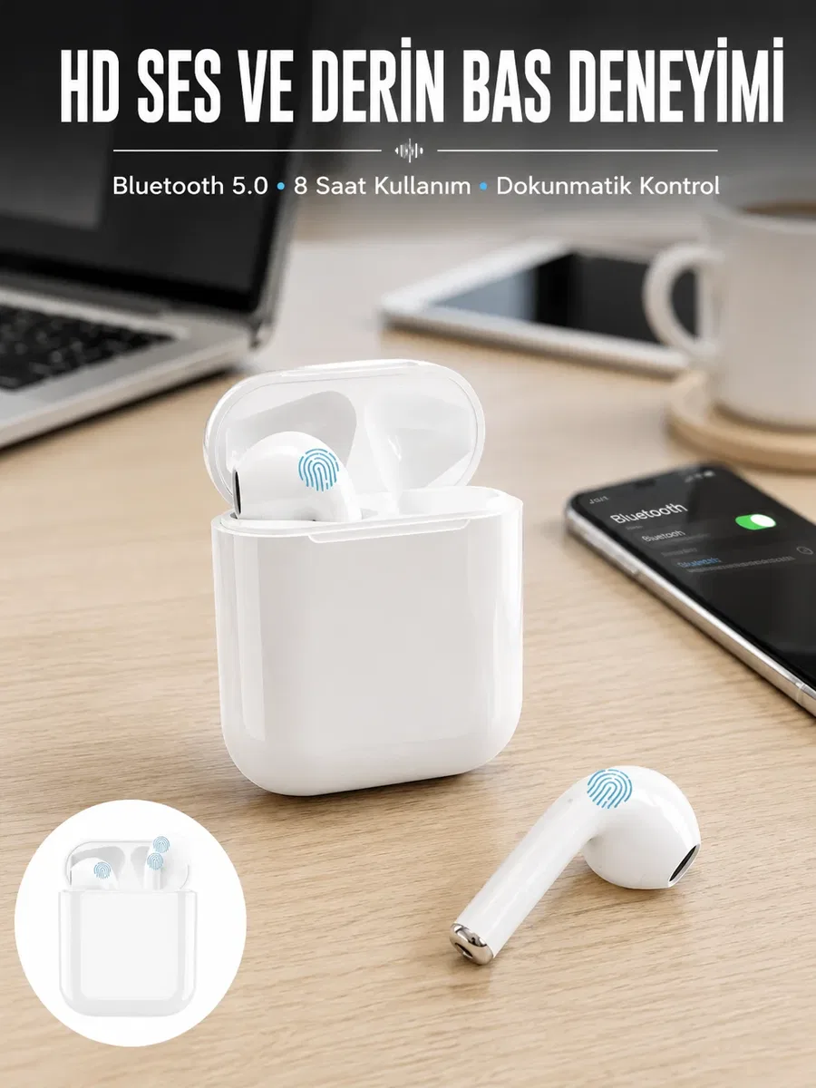 2. Nesil TWS Bluetooth Kulaklık Yüksek Ses Kaliteli Yeni Nesil