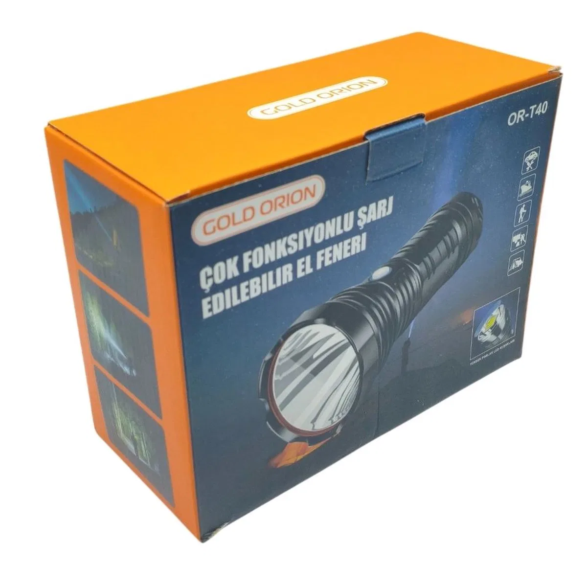 Gold Orion Or-t40 100w 5000 Lümen Led Şarjlı El Feneri görsel 5