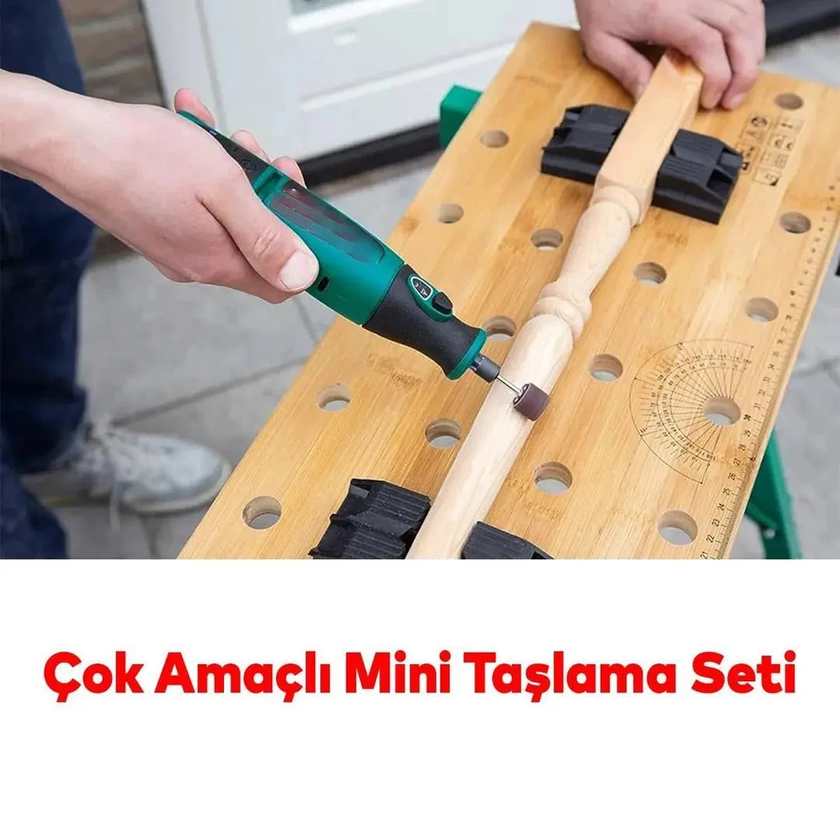 Gravür Seti 105 Parça Matkap Dramel Makine Uyumlu Kalıpçı Taşlama Zımparalama Polisaj Fırçalama Seti görsel 2