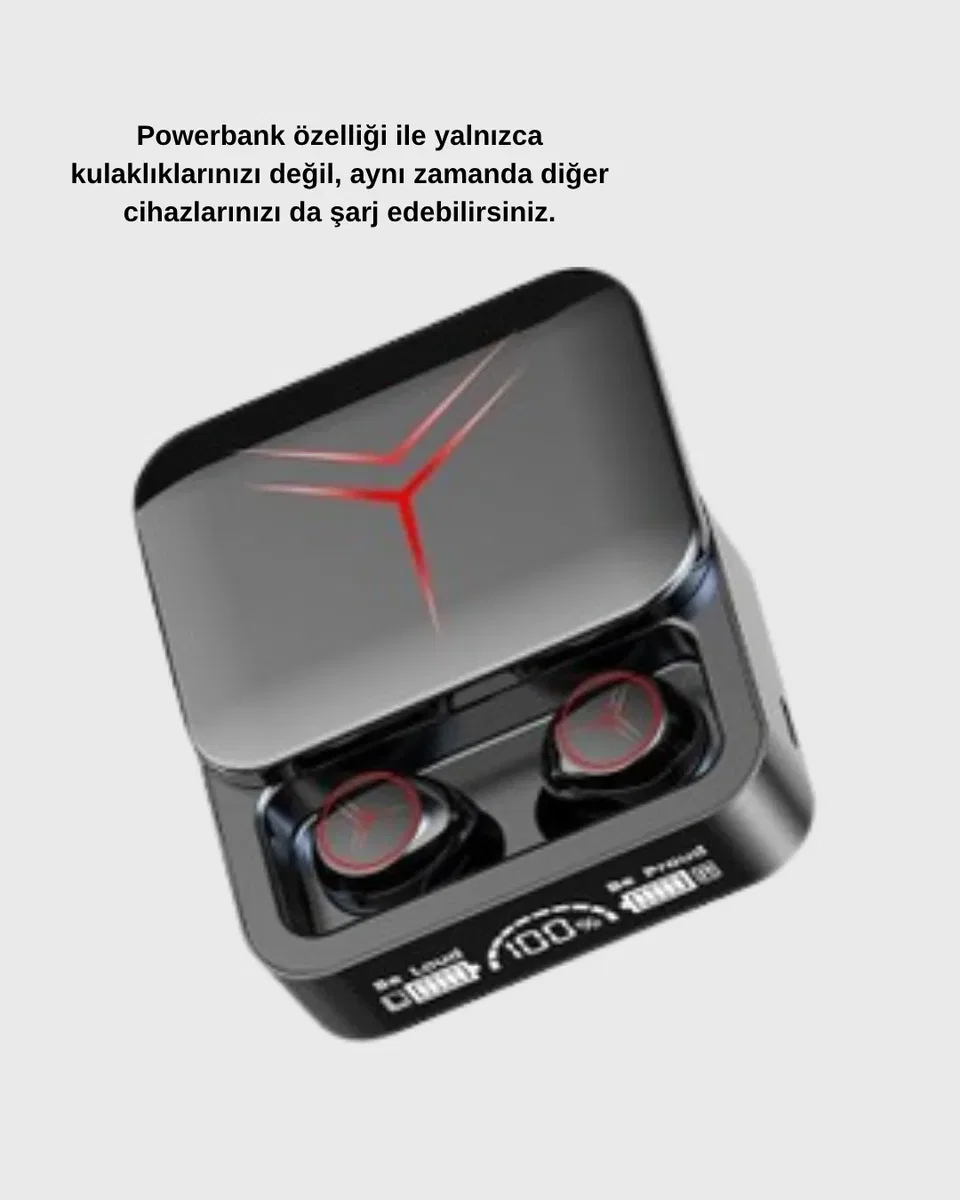 Powerbank Özellikli Bluetooth Kablosuz Kulaklık – Dokunmatik Kontrol, Uzun Pil Ömrü, Ergonomik Tasarım görsel 5