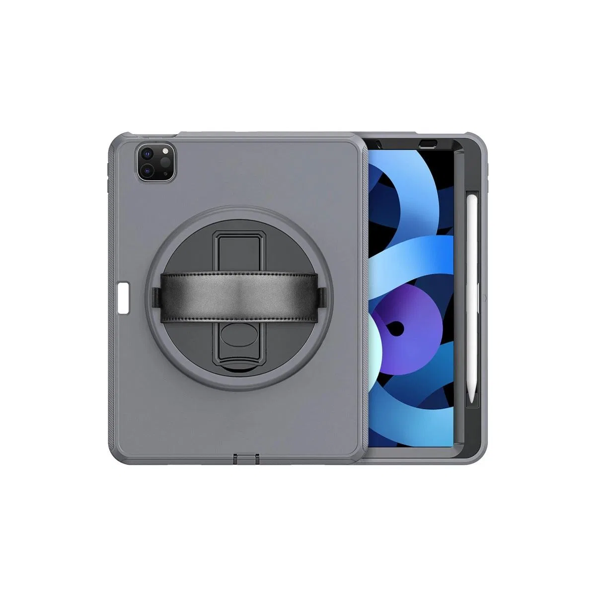 Apple İpad Pro 11 (2018) Kılıf Hand Strap Tablet Kılıfı - Gri görsel 3