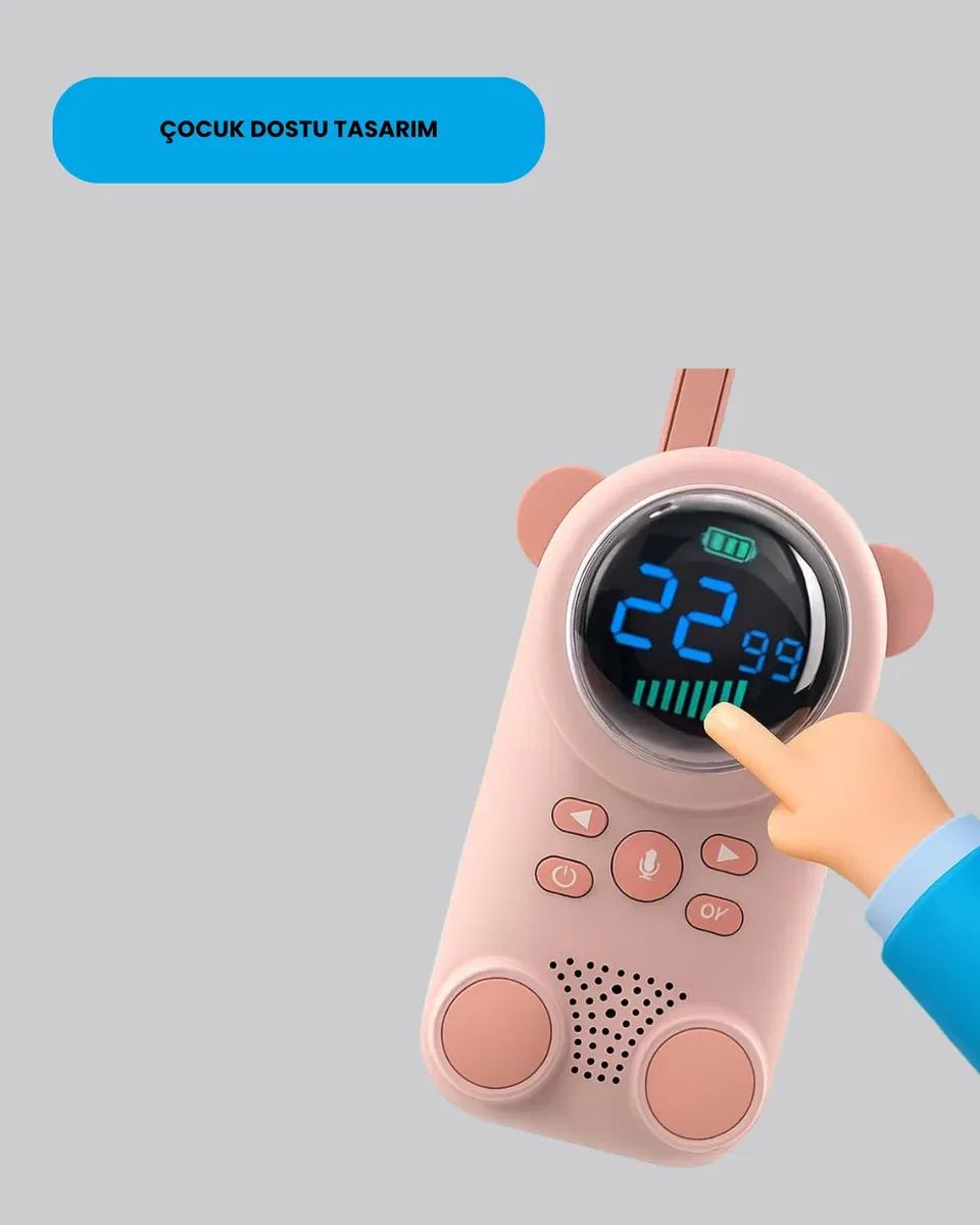 LCD Ekranlı Bebek m2 Telsizi görsel 2