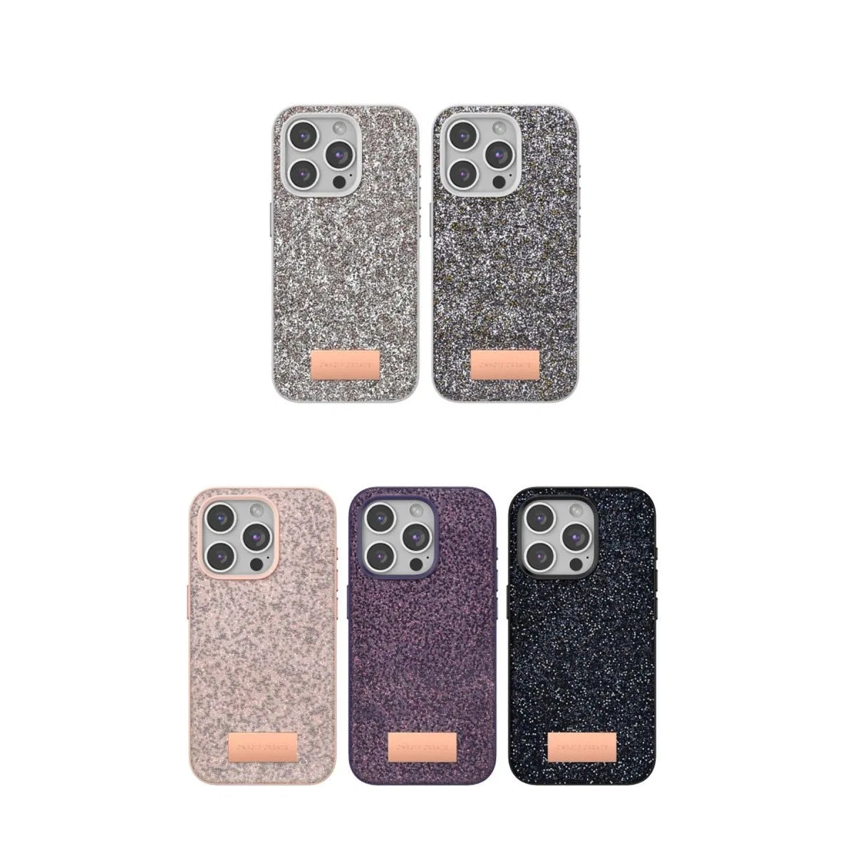 Onegif Apple İphone 14 Pro Bright Simli Kapak - Gold görsel 2