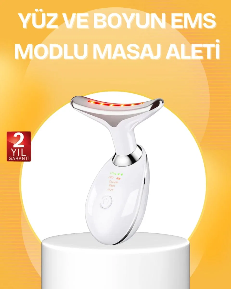 7 Renk Led Işık Terapili Cilt Bakım Cihazı Usb Şarjlı