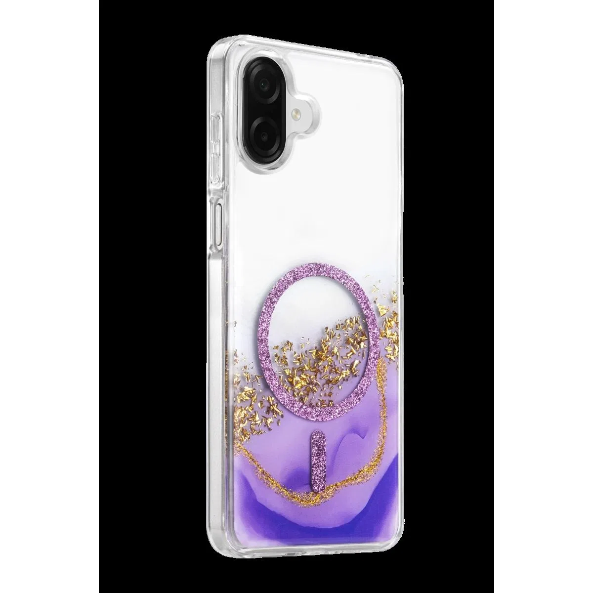 Onegif Samsung Galaxy A07 4g Lotus Simli Magsafe Kapak - Mor görsel 2