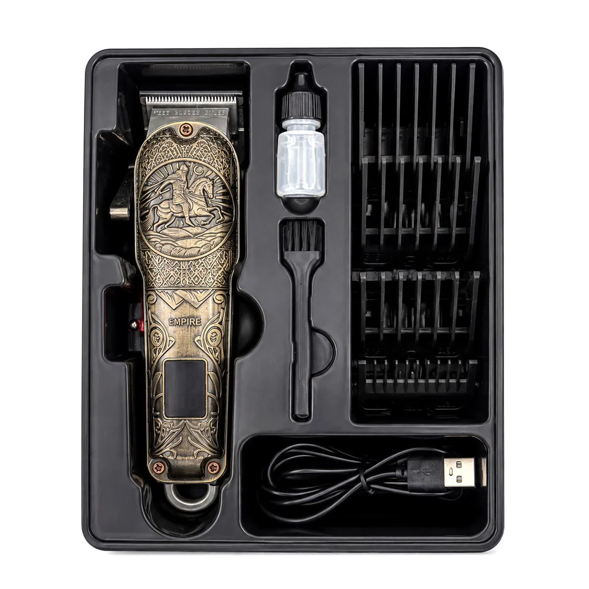 Şarjlı Saç Sakal Traş Makinesi MR-7800 (USB Type-C, LED, 3-7-9-12mm) görsel 2