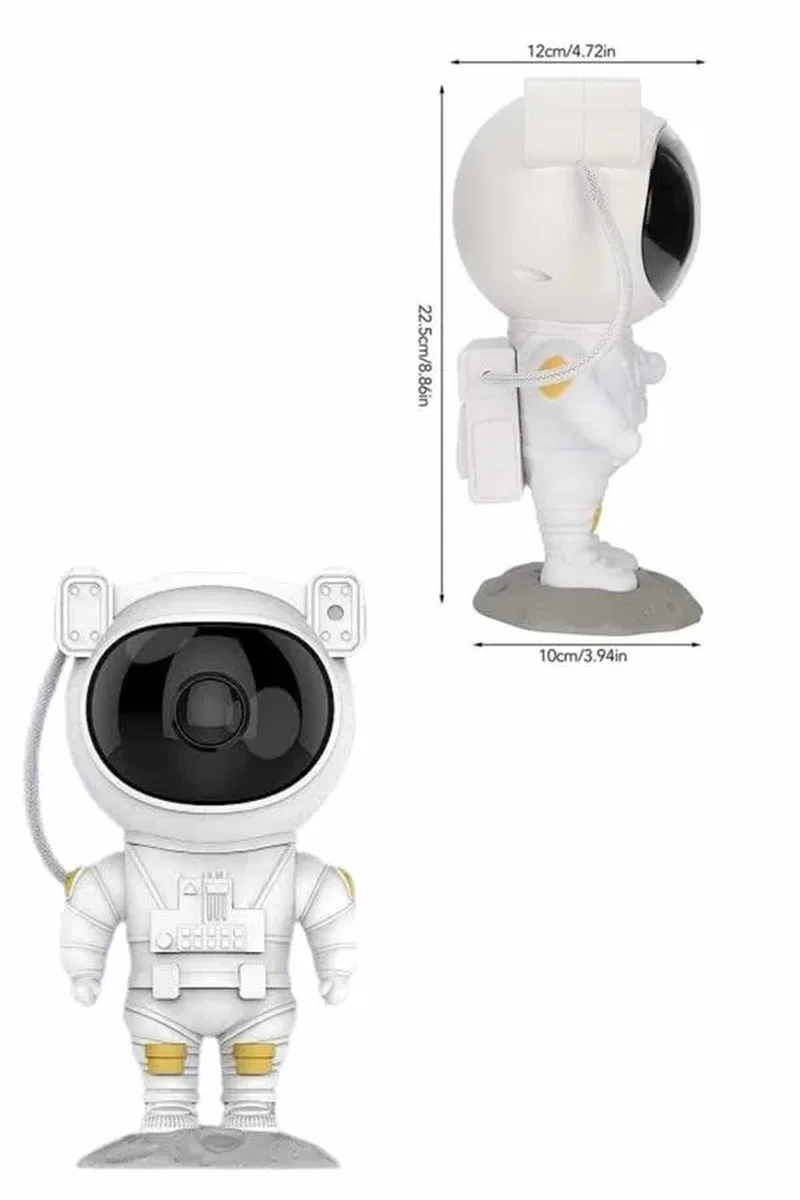 Astronot Şeklinde Bluetooth Hoparlör Gökyüzü Kumandalı Aydınlatma Lamba görsel 4