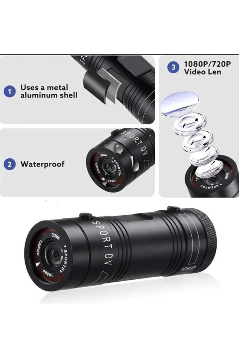 1080p Full Hd Spor Aksiyon Video Dürbün Kamera Avcılık Ve Doğa Gözlem Kamerası görsel 2