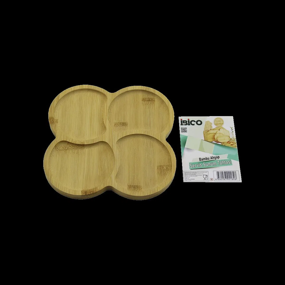Bambu Servis Tepsisi 20x20 cm görsel 2