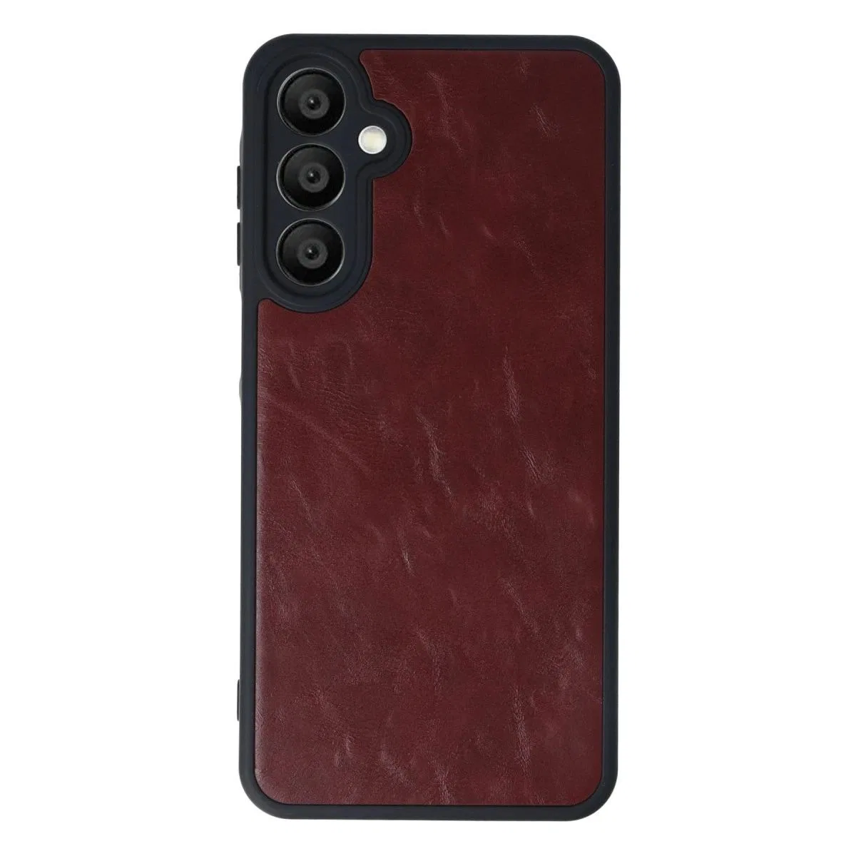 Samsung Galaxy M15 Kılıf Aras Deri Kapak - Bordo görsel 4