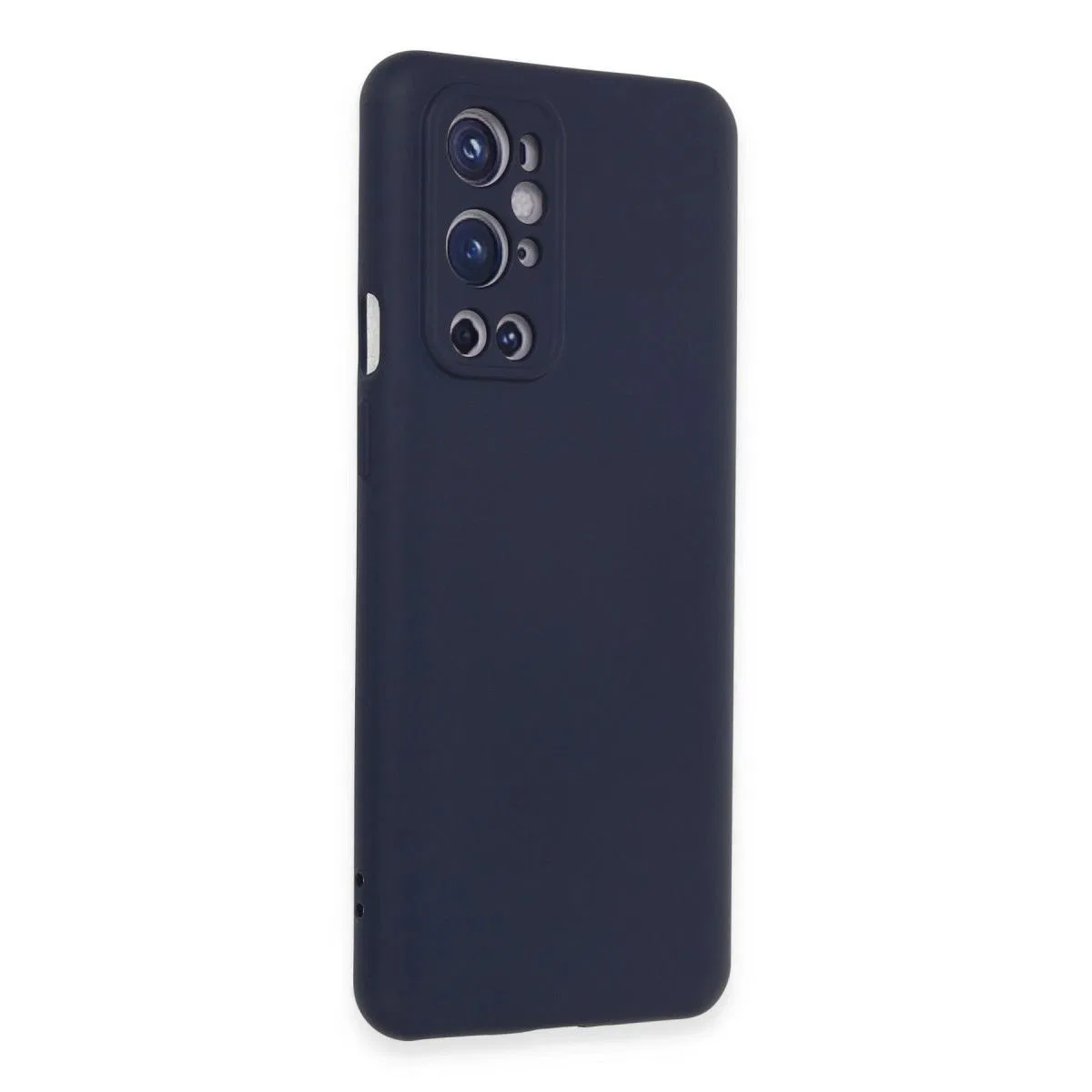 One Plus 9 Pro Kılıf Nano İçi Kadife Silikon - Lacivert görsel 2