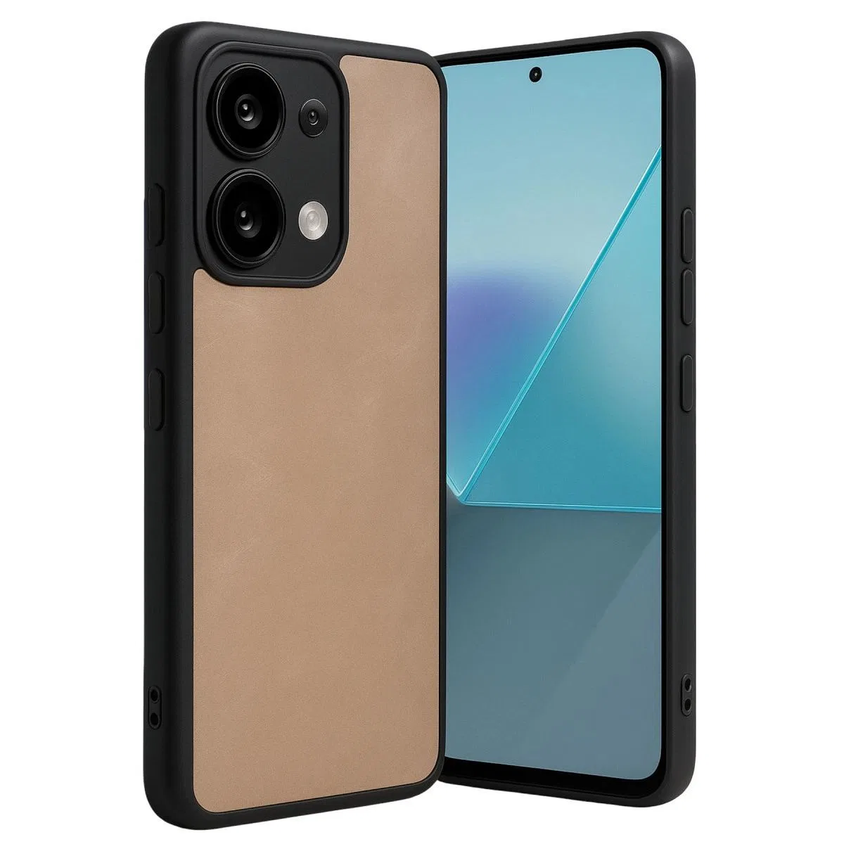Xiaomi Redmi Note 13 Pro 4g Kılıf Aras Deri Kapak - Pudra
