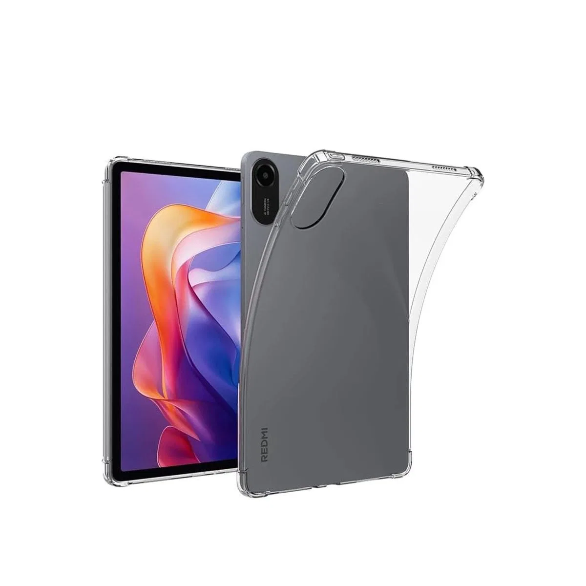 Xiaomi Redmi Pad 2 Kılıf Anti Shock Tablet Silikon - Şeffaf görsel 2