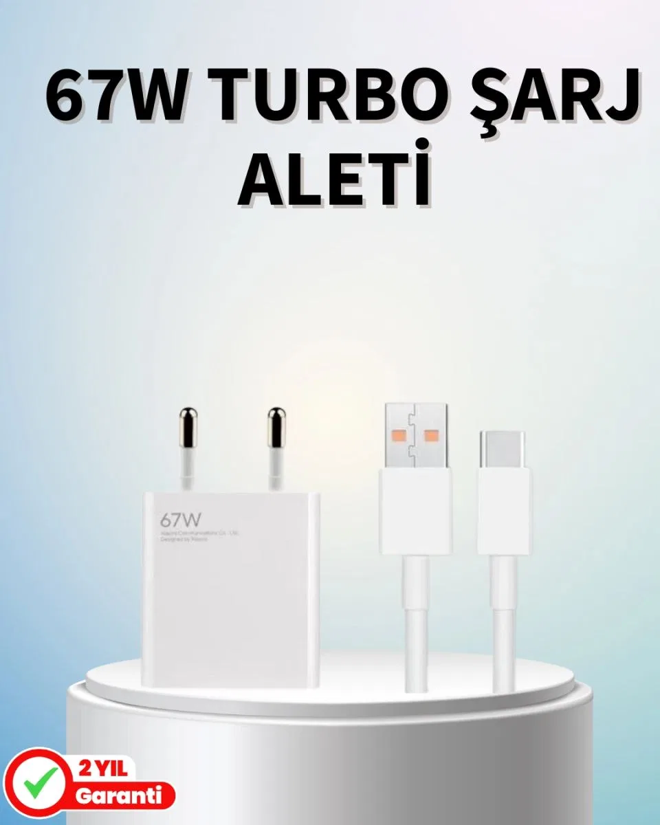 67 Watt Güçlü Şarj Aleti Samsung S23 Ultra S24 Uyumlu