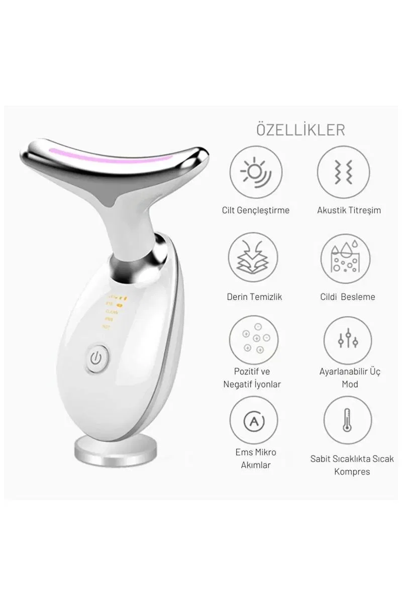 Yüz Ve Boyun Kırşıklık Giderici Ems Güzellik Cihazı ( Gıdık, sarkma, kırışıklık) görsel 4