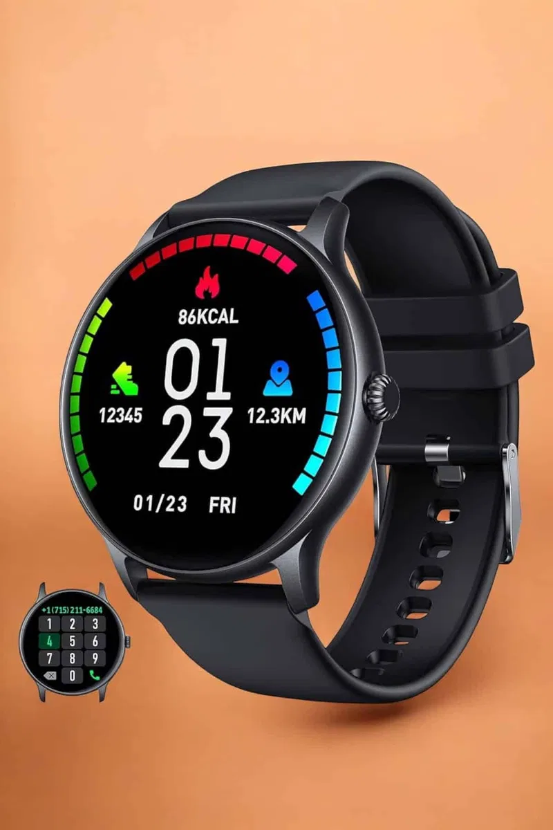 Akıllı Saat Sesli Görüşme Bluetooth Bağlantılı 3 Kordonlu görsel 5