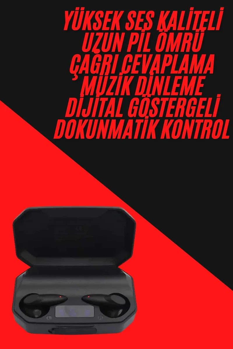 Siyah Profesyonel Kulaklık HD Mikrofonlu Çağrı Cevaplayabilen görsel 2
